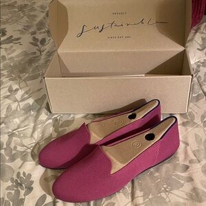 Rothy's Fuchsia Slip-On Flats